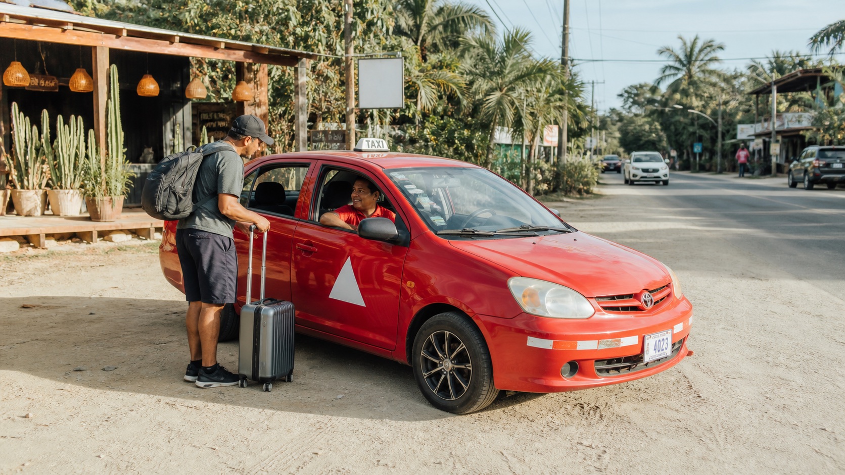 Taxi transportation in Santa Teresa, Costa Rica