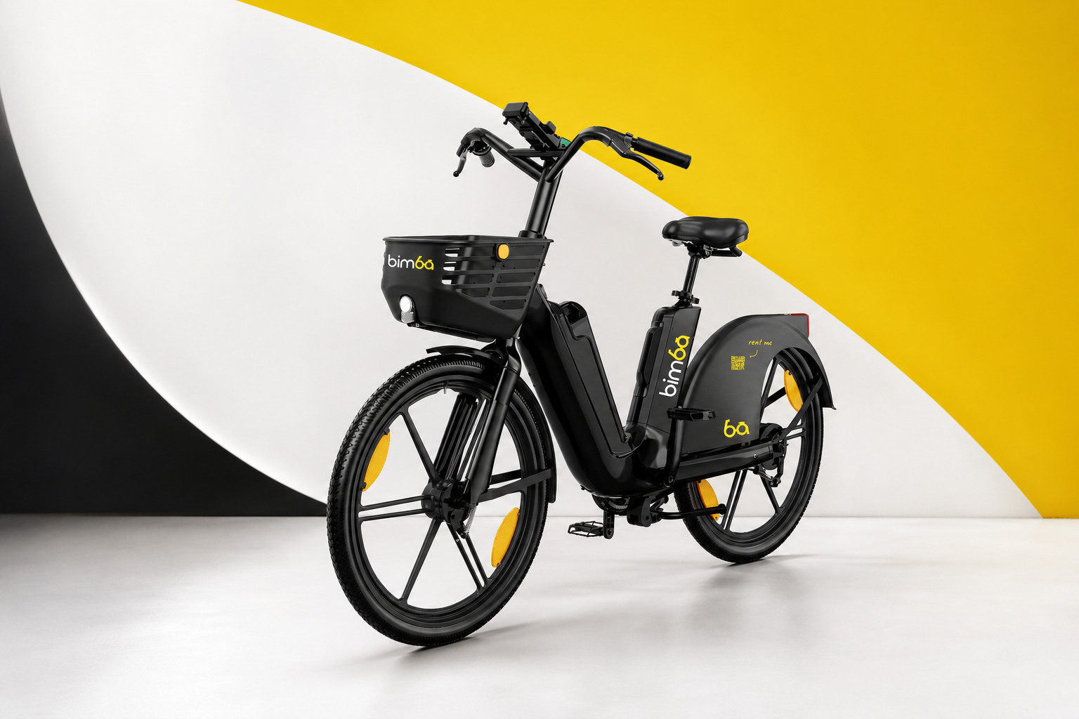 Bimba electric bicycle prepared for a short local trip