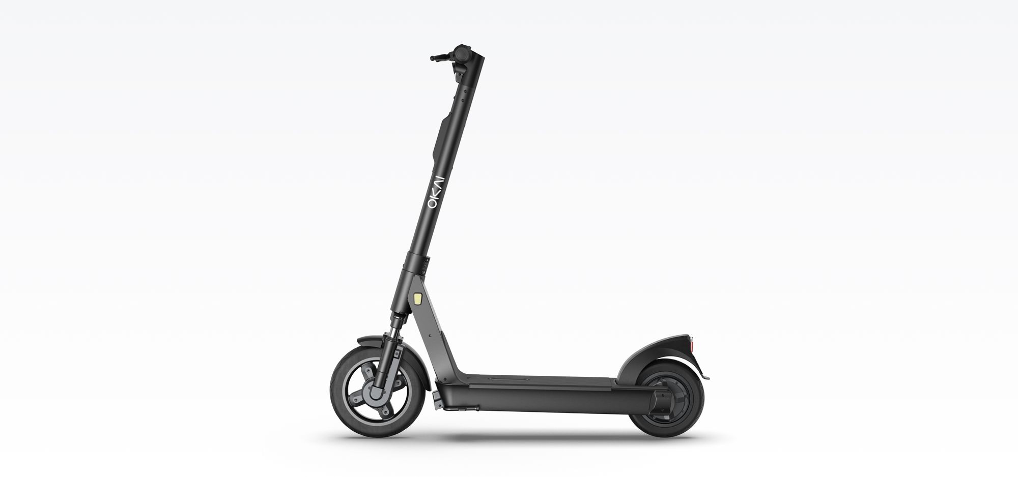 Official engineering side view of the shared electric scooter